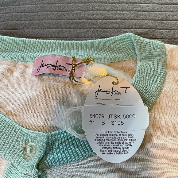 NWT Jennifer T. Knit couture, Striped Cardigan, Size Small - Picture 2 of 8